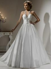 Gorgeous Taffeta Ball Gown with Beaded Front Strap
