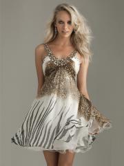 Halter Sleeveless Short-Length Homecoming dress with Rhinestone