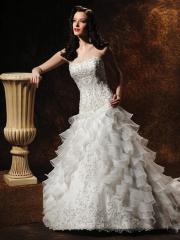Hot Sell with Heavy Embroidery A-Line Silhouette Wedding Dress