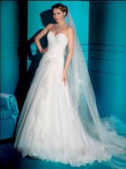 Inimitable Organza Strapless Sweetheart A-Line Wedding Dress