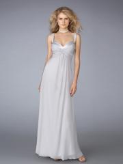 Ivory Sweetheart Neckline Empire Waist Full Length Chiffon Evening Dresses