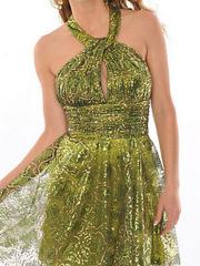 Jewel Neck Green Sequined Short Length Sheath Style Homecoming Dress