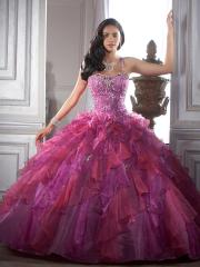 Luxurious Ball Gown Style Spaghetti Straps Rhinestone Accented Ruffled Quinceanera Dresses