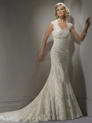 Luxurious Sheath Lace Sweetheart Wedding Dress with Open Back