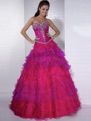 Magnificent Sweetheart Floor Length Ball Gown Embroidery and Tulle Underlay Quinceanera Dress