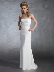 Magnolia A-line strapless taffeta Wedding Dresses with an empire waist