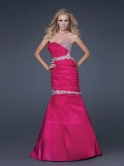 Mermaid Style Strapless Sweetheart Rhinestone Embellishment Full Length Celebrity Dresses