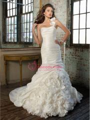 Mermaid silhouette with Gorgeous Applique Decoration Elegant Wedding Dress