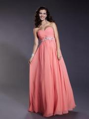 New Fashion in Watermelon Sweetheart Neckline and Delicate Beading Prom Dresses