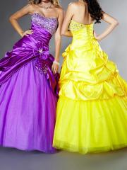 New Style Ball Gown Silhouette Elegant Strapless Pick-up Skirt Quinceanera Dresses