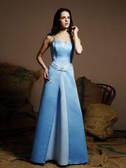 Off-Shoulder Stain Floor-Length Prom Dress