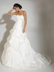 Sexy Tiered Off-Shoulder  Sweep Train Pleated Wedding DressNice