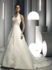 Organza Gown With Sweetheart Neckline Bodice Adorned with Hand-Pattern Embroidery And Beading Dresses