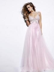 Pink Taffeta Chiffon Sheath Sweetheart Neckline Sleeveless Floor-Length Celebrity Dress