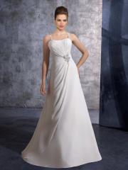 Popular Chiffon Square A-Line Wedding Dress