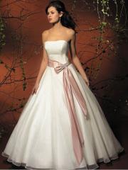 Princess Bridal Gown Enjoyed By Sash and A-Line Skirt