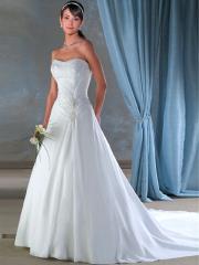 Princess Strapless All-Over Beading Gown for Church Wedding
