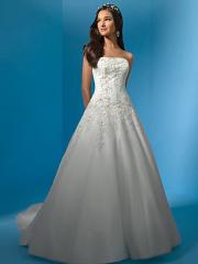 Princess White All-Over Embroidery Gown of Modern Classic