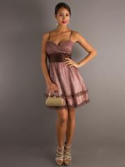 Romantic A-line Style Spaghetti Straps and Sweetheart Neckline Short Wedding Guest Dresses