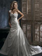 Satin One Shoulder A-Line Wedding Dress