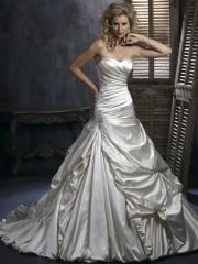 Satin Strapless Sweetheart A-Line Wedding Dress