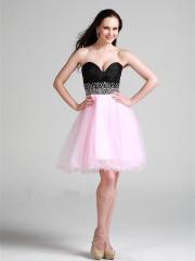 Sexy Empire-style Knee-length Homecoming Dress with Rhinestones