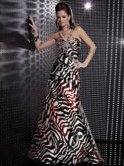 Sheath Sequined Halter Top Multi-Color Printed Rhinestone Embellished Celebrity Gown