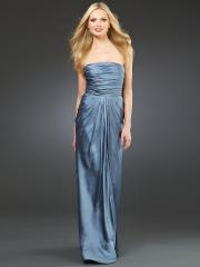 Sheath Style Full Length Skirt Strapless Neckline Ruched Bodice Sequined Trim Evening Dresses