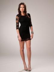 Short And Sexy This Mini Dress Features A High Neck and Open Back Dress