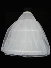Simple Ball Gown Wedding Dress Pannier