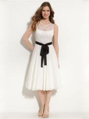 Sleeveless Chiffon Prom Dress with Belt
