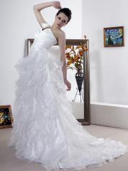 Sophisticated Sweetheart Voluminous Skirt Wear for Hall Wedding