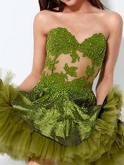 Special Green with Sweetheart Neckline and Full Tulle Skirt Prom Dresses