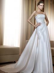 Strapless Taffeta Sheath Wedding Dress