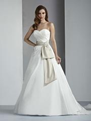 Strapless Taffeta and Satin Wedding Dress With Sweetheart Neckline And Lace Up Back Wedding Dress