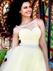 Super Cute Sweetly A-line Sweetheart neckline Sequined Band Short Length Homecoming Dresses