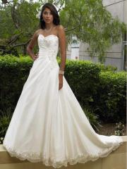 Sweetheart Neckline with Empire Waistline Elegant Wedding Dress