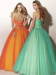 Taffeta Organza Ball Gown Silhouette Strapless Sweetheart Sequined Trim Quinceanera Dresses