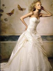 Taffeta Strapless and Sweetheart Hot Sell Wedding Dress
