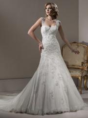 The Tulle A-Line Wedding Dress with Removable Cap Sleeves