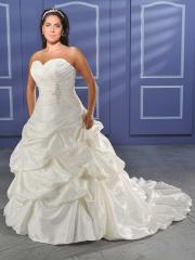 Timeless Taffeta Strapless Sweetheart Plus Size Ball Gown Wedding Dress