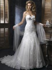 Tulle Mermaid Strapless Sweetheart Wedding Dress