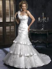 Untouchable One Shoulder Organza A-Line Wedding Dress