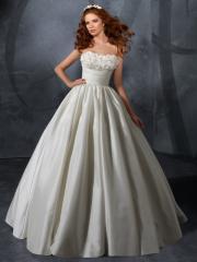 Wonderful Taffeta Strapless Ball Gown Wedding Dress