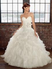 untouchable Organza Strapless Sweetheart Neckline with Ball Gown